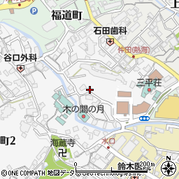 静岡県熱海市水口町周辺の地図