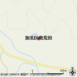 兵庫県多可郡多可町加美区奥荒田周辺の地図
