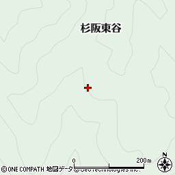 京都府京都市北区杉阪東谷周辺の地図