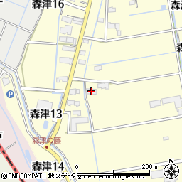 愛知県弥富市森津7丁目11周辺の地図