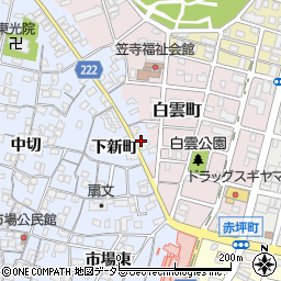 愛知県名古屋市南区笠寺町下新町32周辺の地図