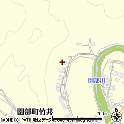 京都府南丹市園部町竹井谷口周辺の地図