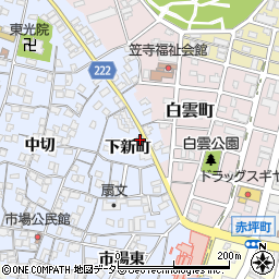 愛知県名古屋市南区笠寺町下新町33周辺の地図