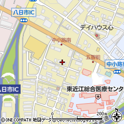 滋賀県東近江市中小路町650周辺の地図
