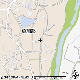 岡山県津山市草加部1417周辺の地図