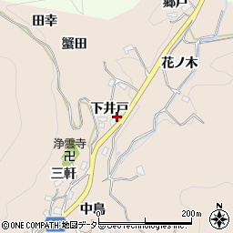 愛知県豊田市霧山町下井戸周辺の地図