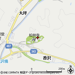 愛知県豊田市矢並町香沢周辺の地図