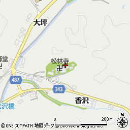 愛知県豊田市矢並町（香沢）周辺の地図