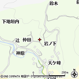 愛知県豊田市白倉町柵口周辺の地図