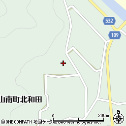 兵庫県丹波市山南町北和田98周辺の地図