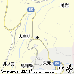 愛知県豊田市国谷町鳥飼場周辺の地図