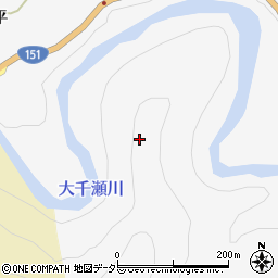 愛知県北設楽郡東栄町中設楽丸滝周辺の地図
