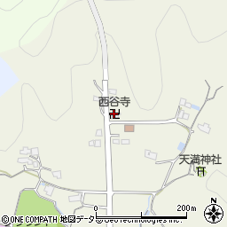 西谷寺周辺の地図