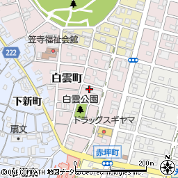 〒457-0025 愛知県名古屋市南区白雲町の地図