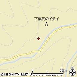 愛知県東栄町（北設楽郡）振草（下粟代紙屋貝津）周辺の地図