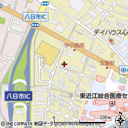滋賀県東近江市中小路町656周辺の地図