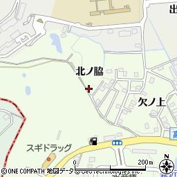愛知県豊田市高崎町周辺の地図