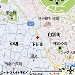 愛知県名古屋市南区笠寺町下新町36周辺の地図