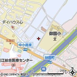 滋賀県東近江市五智町246周辺の地図