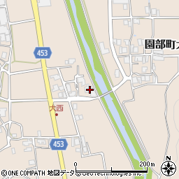 京都府南丹市園部町大西カハノ上周辺の地図