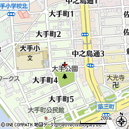 愛知県名古屋市港区大手町3丁目21周辺の地図