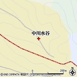京都府京都市北区中川水谷周辺の地図