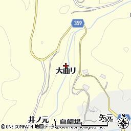 愛知県豊田市国谷町大曲リ周辺の地図