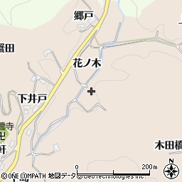 愛知県豊田市霧山町（花ノ木）周辺の地図