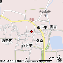 京都府南丹市八木町日置（東下里）周辺の地図