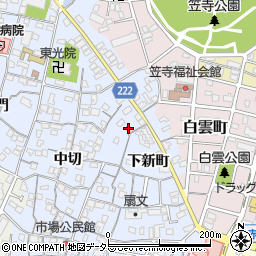 愛知県名古屋市南区笠寺町下新町45周辺の地図