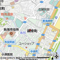 静岡県熱海市銀座町周辺の地図