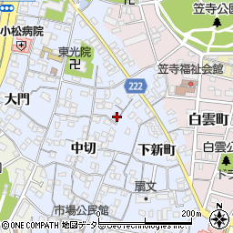 愛知県名古屋市南区笠寺町下新町54周辺の地図