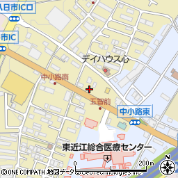 滋賀県東近江市中小路町544周辺の地図