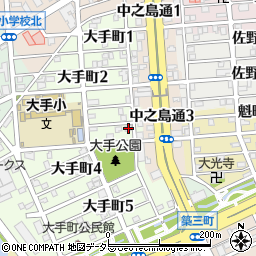 愛知県名古屋市港区大手町3丁目15周辺の地図