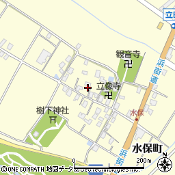 滋賀県守山市水保町224周辺の地図