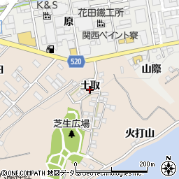 愛知県みよし市三好町土取周辺の地図