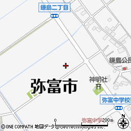 愛知県弥富市鎌島周辺の地図