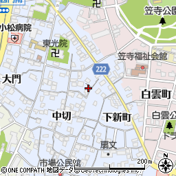 愛知県名古屋市南区笠寺町下新町50周辺の地図