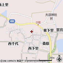 京都府南丹市八木町日置周辺の地図