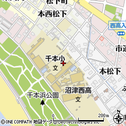 静岡県沼津市本周辺の地図