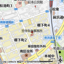 愛知県名古屋市南区柵下町3丁目周辺の地図