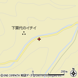 愛知県東栄町（北設楽郡）振草（下粟代向畑）周辺の地図
