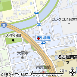 ファミリーマート豊生橋南店周辺の地図