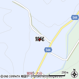 兵庫県丹波篠山市鷲尾周辺の地図