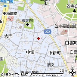 愛知県名古屋市南区笠寺町下新町55周辺の地図