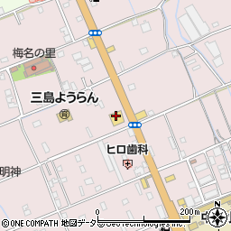マカロニ市場 三島店周辺の地図