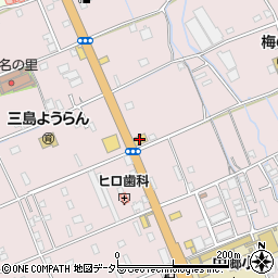 ガスト三島梅名店周辺の地図