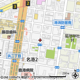 愛知県名古屋市港区名港周辺の地図