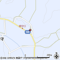 兵庫県丹波篠山市県守419周辺の地図