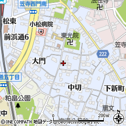 愛知県名古屋市南区笠寺町下新町64周辺の地図
